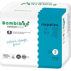 BAMBIBOO-PIELUCHY JEDNORAZOWE Z BAWEŁNĄ   R2.26SZT