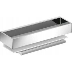 Keuco Edition 11 shower basket with glass squeegee aluminum/chrome