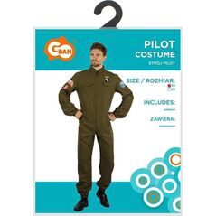 Strój dla dorosłych Pilot kombinezon rozm.52