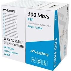 KABEL LAN FTP 100MB/S 100M LINKA CCA SZARY LANBERG