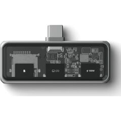 Satechi Mobile XR Hub with microSD Reader - mobilny adapter USB-C (1x USB-C 100W PD| 2.0 data i audio, 1x USB-C DP 1.4 4K@60Hz|