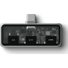 Satechi Mobile XR Hub with Audio - mobilny adapter USB-C (1x USB-C 100W PD| 2.0 data i audio, 1x USB-C DP 1.4 4K@60Hz| 3.0 10 Gb