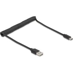 DeLOCK 90133 kabel USB USB 2.0 0,8 m USB A Czarny