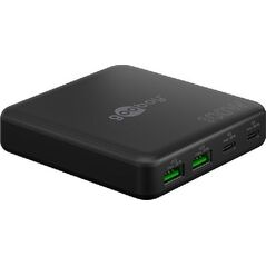 Wieloportowa ładowarka biurkowa USB-C™ PD GaN (100 W) czarny - Wersja kolorystyczna czarny
