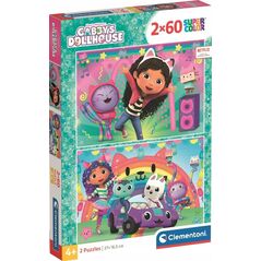 CLE puzzle 2x60 SuperKolor Gabby_s Dollhouse 24819