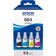 Epson 664 Γνήσιο Μελάνι Εκτυπωτή InkJet CMYK (C13T66464A) (EPST66464A) έως 12 άτοκες Δόσεις