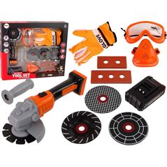 LeanToys Zestaw Majsterkowicza Szlifierka Na Baterie Akcesoria