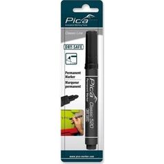 Pica-Marker Pica Permanent Marker 1-4mm, Round Tip, black, Retail Pack.