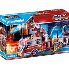 Playmobil City Action Fire Engine with Tower Ladder για 5-10 ετών (70935) (PLY70935) έως 12 άτοκες Δόσεις