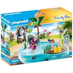 Playmobil Family Fun Small Pool with Water Sprayer για 4-10 ετών (70610) (PLY70610) έως 12 άτοκες Δόσεις