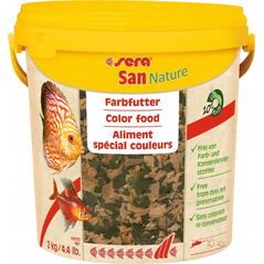 Sera San Nature 10 l - pokarm wybarwiający premium