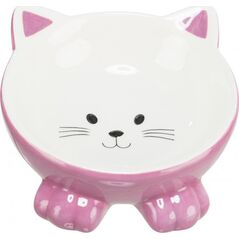 Trixie Miska ceramiczna, dla kota, w kształcie kota, różne kolory, 150ml, 14 cm, wysoka (TX-24807)