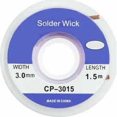 Aptel Miedziana TAŚMA Rozlutownicza Plecionka do usuwania drutu 1,5m x 3mm NZ18A