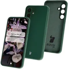 Bizon Soft Case Samsung Galaxy S24 FE dark green