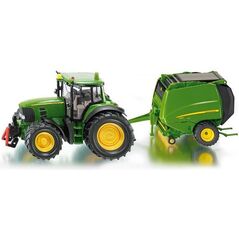 Siku Traktor John Deere z prasą - 1665