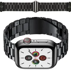 Bizon Strap Watch Aura Apple Watch 38/40/41mm black