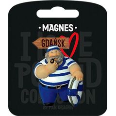 Pan Dragon Magnes I love Poland Gdańsk ILP-MAG-E-GD-37