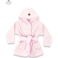 MimiNu MIMINU Thermofrotte bathrobe with hood size 98 cm PINK