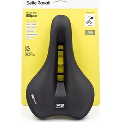 Selle Royal Siodło SELLEROYAL PREMIUM ATHLETIC 45st. ELLIPSE żelowe + elastomery unisex 406g (NEW 2023)