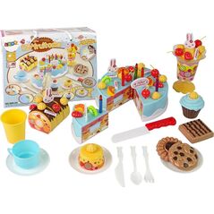 LeanToys Zestaw Słodkości Tort Ciastka Na Rzepy DIY