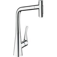 Bateria kuchenna Hansgrohe Kitchen faucet with pull-out hose Hansgrohe Metris Select M 73820000