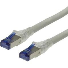 Roline ROLINE - Patch- Cable - RJ- 45 (M) - RJ- 45 (M) - 90 m - SFTP, PiMF - CAT 6a - pressed, Solid, smooth, halogen free - gray (21.15.0879)