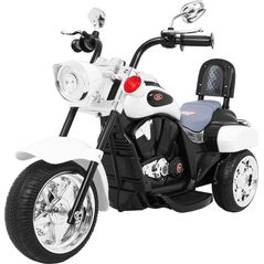 Motorek Chopper NightBike Biały