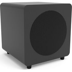 KANTO AUDIO 8-INCH SEALED POWERED SUBWOOFER W. RCA CABLE - MATTE BLACK (INCL. TYPE C & G POWER CORDS)