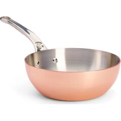 De Buyer De Buyer Prima Matera Sauté Pan Copper/steel 20cm curved ind.