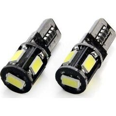 AMiO Żarówki LED CANBUS 5SMD 5730 T10 (W5W) White