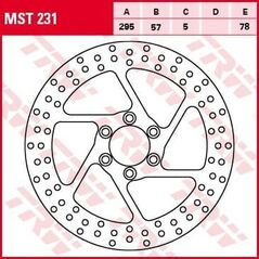 TRW TRW LUCAS MST231 TARCZA HAMULCOWA PRZÓD