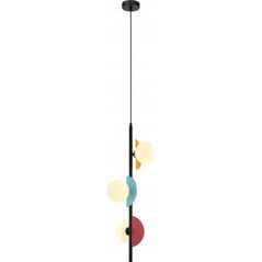 Lampa wisząca Italux Italux Nauti PND-37482-3V-MLTI lampa wisząca zwis 3x25W G9 multikolor/biała