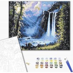 Ζωγραφική με αριθμούς BRUSHME, 40x50 cm, μαγεία της φύσης, 1 τεμ.