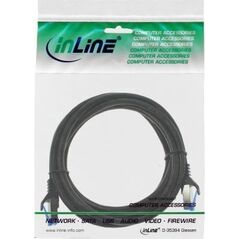 InLine InLine® Patch cable armoured, U/FTP, Cat.6A, black, 7.5m