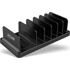 InLine InLine® multi stand with 6 compartments for desk / shelf, black