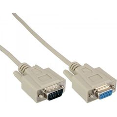 InLine 10er Bulk-Pack InLine® Serial Cable molded DB9 male to female 1:1 grey 15m