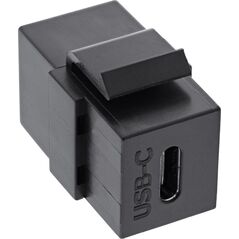 Adapter USB InLine InLine® USB 3.1 Snap-In module, USB-C F/F, black housing