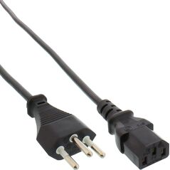 Kabel zasilający InLine InLine® Power cable Switzerland, black, 5m
