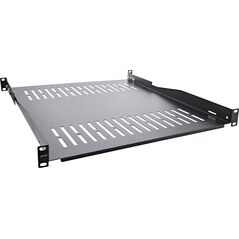InLine InLine® 19" shelf, 550mm, 50kg, 1U, RAL 9005 black