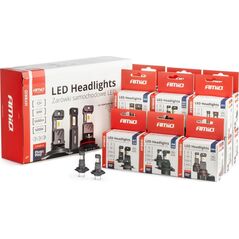 AMiO Żarówki samochodowe led seria hybrid h1 h3 h4 h7 hb3 hb4 6000k canbus 16 kpl. amio-04120