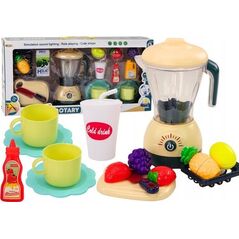 LeanToys Zestaw Elektryczny Blender Owoce Do Krojenia Światła Dźwięki