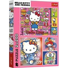 PUZZLE 2X200EL TREFL HELLO KITTY I PRZYJAC PUD 8