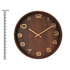 ΡΟΛΌΓΙΑ ΕΣΩΤΕΡΙΚΟΎ ΧΏΡΟΥ WALL CLOCK 305MM WOOD LOOK 837362340 8720573818537