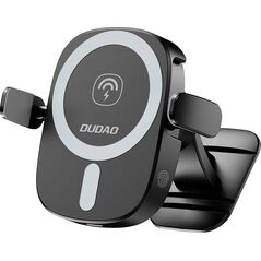 Υποδοχή τηλεφώνου αυτοκινήτου Dudao Dudao FW11 με επαγωγικό φορτιστή 15W για εξαερισμό / πιλοτήριο - μαύρο 13846714 6976625332663