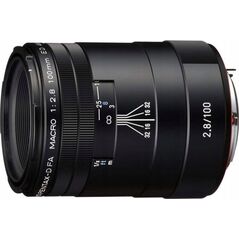 HD Pentax D-FA 100mm f/2.8 Macro ED AW lens, black