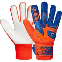Rękawice bramkarskie Reusch Attrakt Starter Solid Junior pomarańczowo-niebieskie 5572514 2290 7