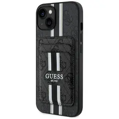Guess 4G Stripes MagSafe Wallet Apple iPhone 15 black