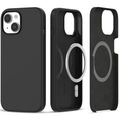 Tech-Protect Silicone Magsafe Apple iPhone 15 Matte Black