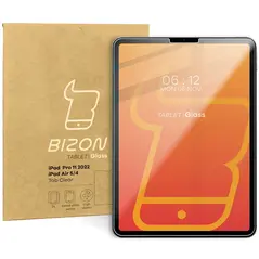 Bizon Glass Tab Clear Apple iPad Pro 11 2022/2021/2020/2018/AIR 6/5/4 [2 PACK]