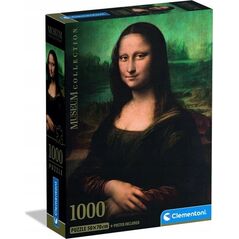 CLE puzzle 1000 CompactMus.Leonardo Gioconda 37094